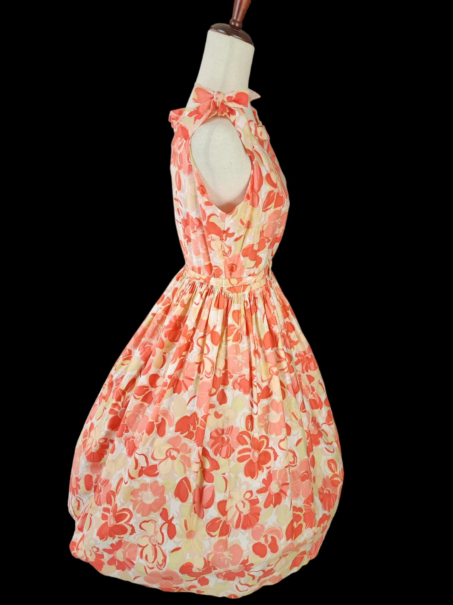 Vintage 1950's Floral Cotton Tea Dress